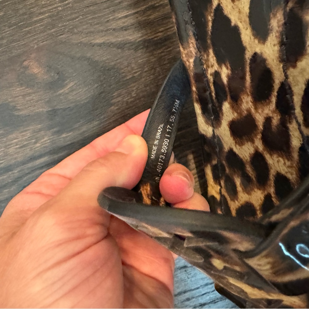 Tory Burch leopard Miller sandals - Picture 4 of 5